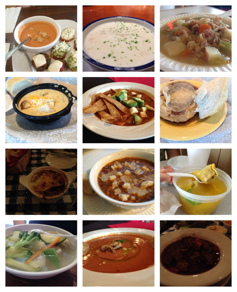 We became connoisseurs of soup:  12 Days of Soup!