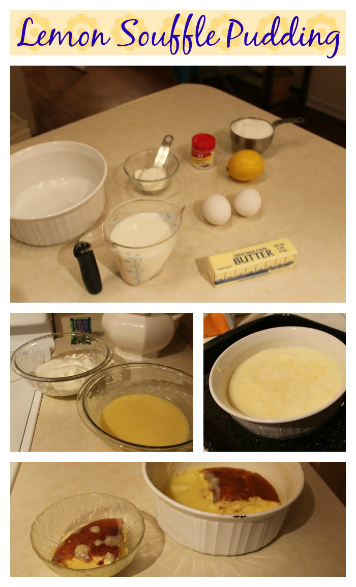 Lemon Souffle Pudding Collage