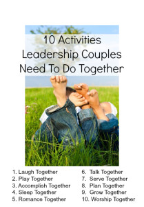 10 Activities Healthy Leadership Couples Need to Do Together