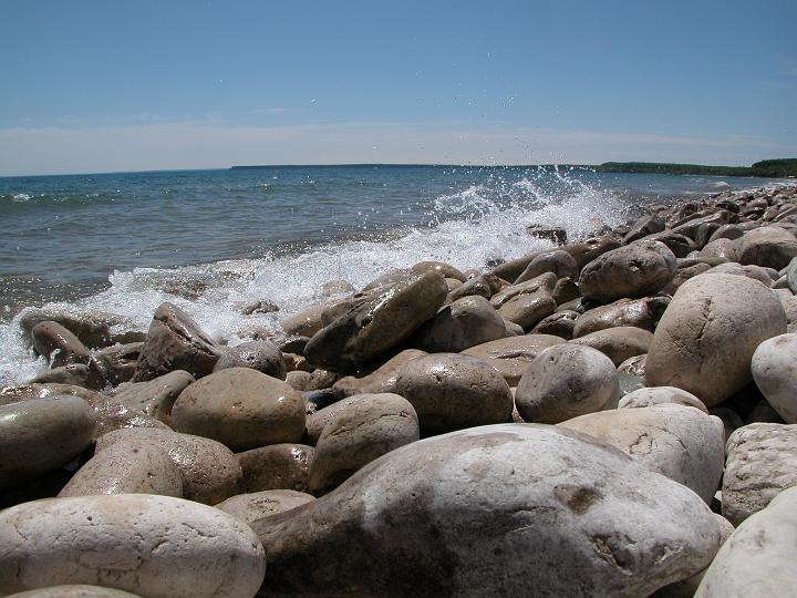 Lion's Head rocky shore on Georgian Bay