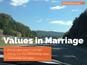 Values in Marriage