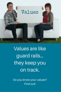 do you know your values - they keep you safe and on track