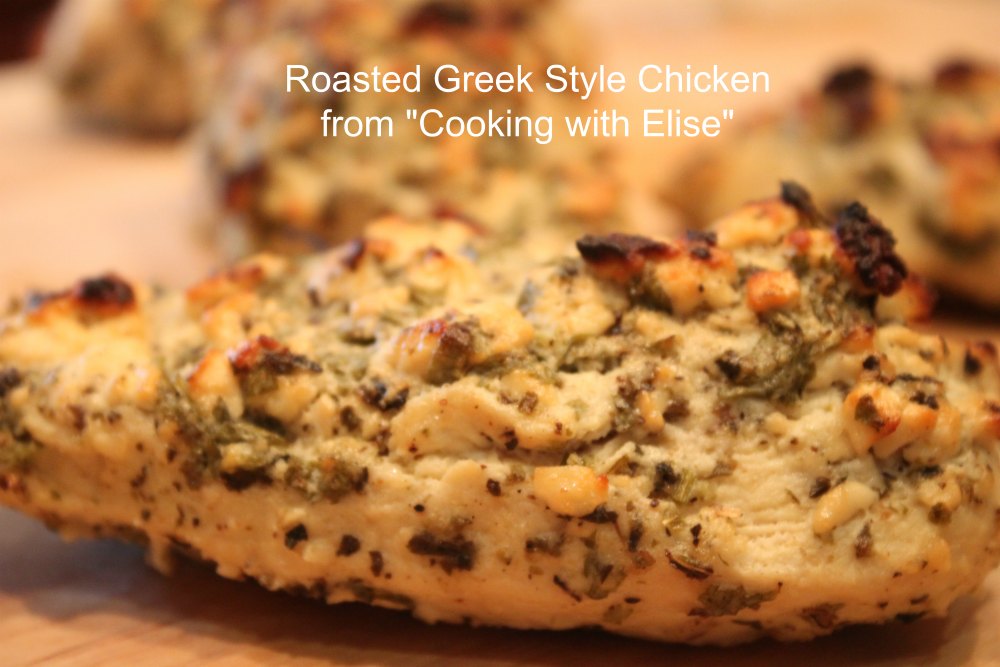 Roasted Greek Style Chicken from Cooking with Elise