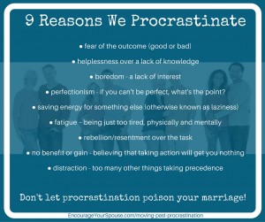 9 reasons we procrastinate