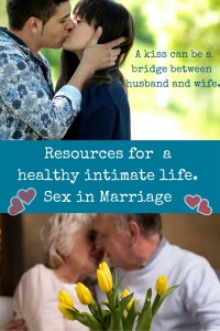 A kiss can be a bridge between husband and wife. Here are resources for a healthy intimate life - sex in marriage.