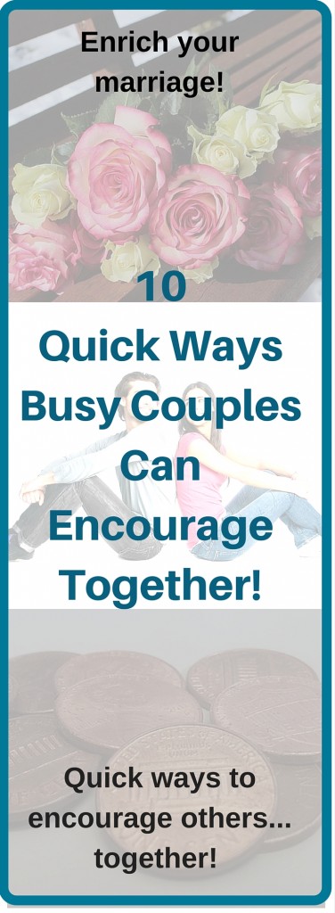 10 Quick Ways Busy Couples can encourage together and enrich your marriage