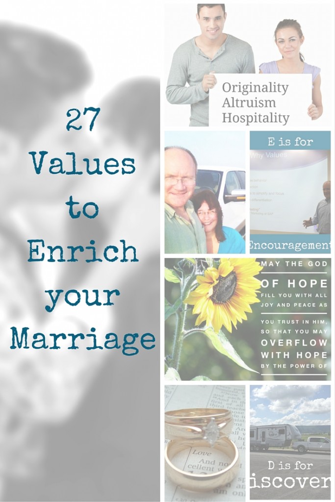 27 Values to Enrich your Marriage - 27 values for your marriage