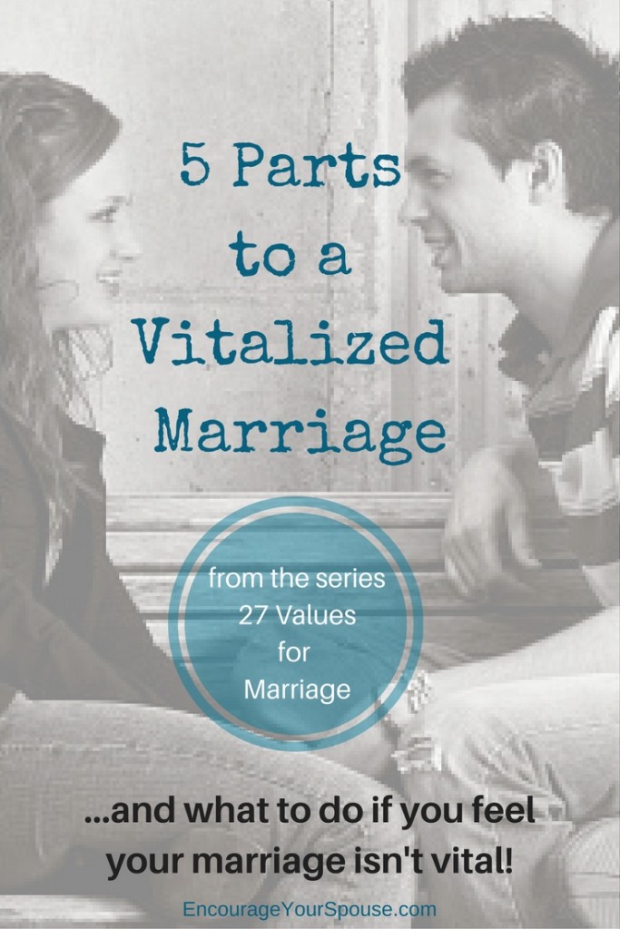 5 Parts to a Vitalized Marriage and what to do if you feel your marriage is not vital