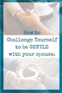 Challenge Yourself to be GENTLE with your spouse - here are 10 specific ways.