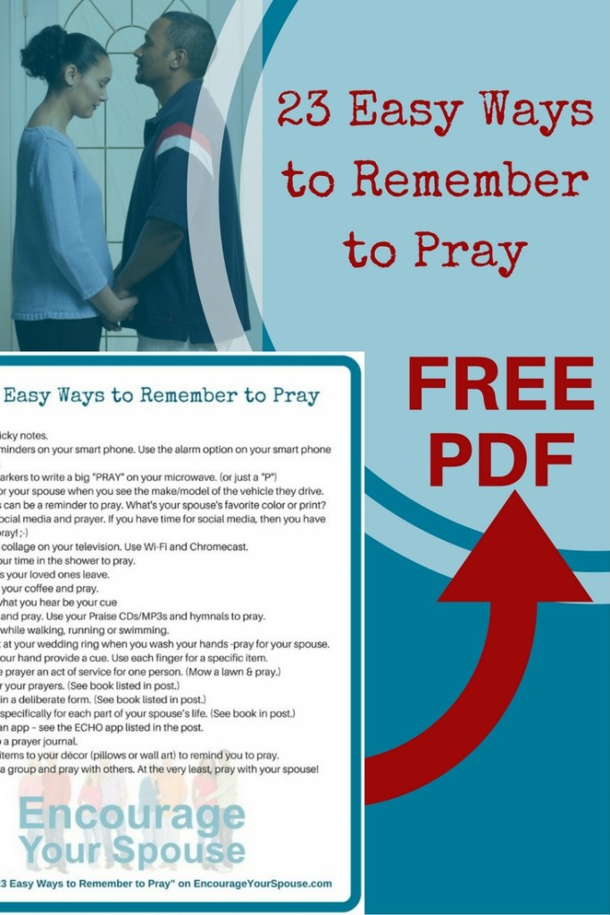 23 easy ways to remember to pray - We all want to pray, right? But sometimes it's hard to fit it into a day. Here's a list of 23 ways to fit prayer into your life and there's a PDF to download to use too!