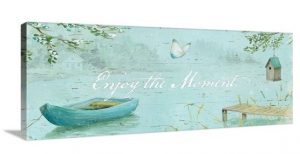 Enjoy the moment - Item 2003725 - Great Big Canvas by Daphne Brissonnet Serene Moments IV Wall Art - Words Matter