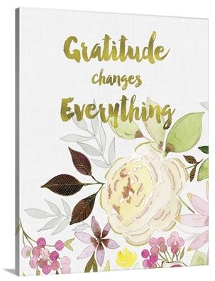 Words Matter - Gratitude Changes Everything wall art at Great Big Canvas Item 2406109 by Stephanie Ryan