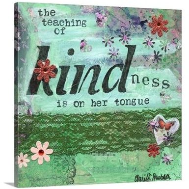 Words Matter - The Teaching of Kindness by Cherie Burbach at Great Big Canvas - item 2496431