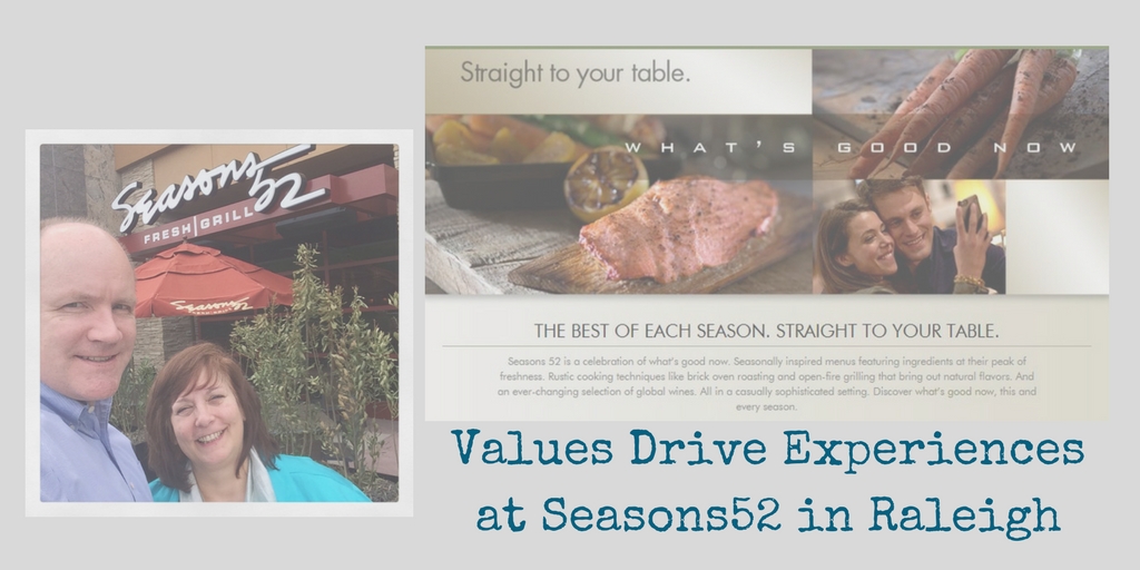 values drive experiences at Seasons52 in Raleigh